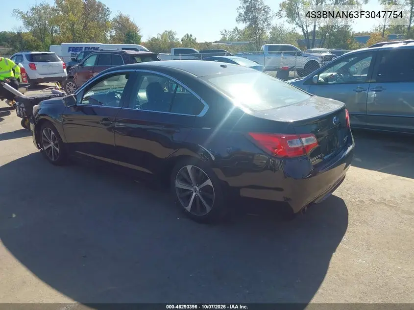 2015 SUBARU LEGACY VIN 4S3BNAN63F3047754 — фото 3