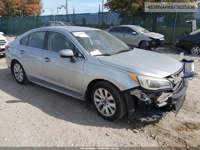 SUBARU LEGACY 2015, VIN 4S3BNAH66F3035836