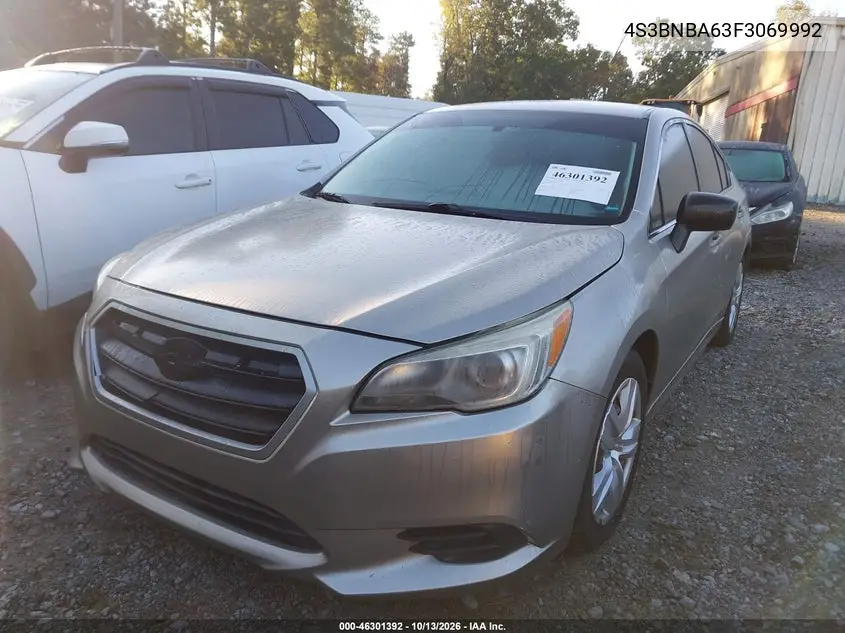 2015 SUBARU LEGACY VIN 4S3BNBA63F3069992 — фото 2