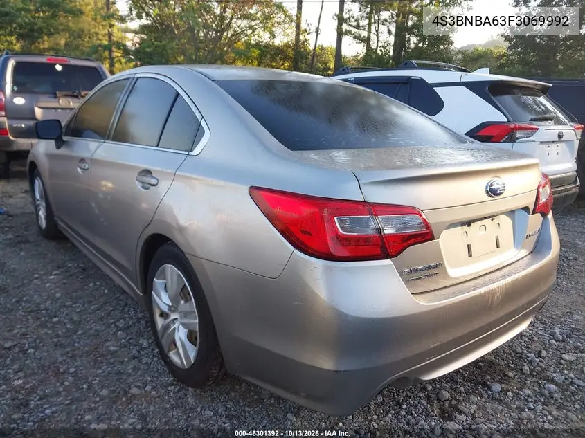 2015 SUBARU LEGACY VIN 4S3BNBA63F3069992 — фото 3