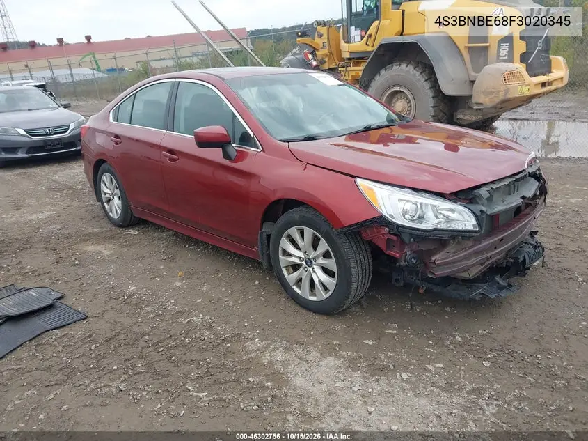 SUBARU LEGACY 2015, VIN 4S3BNBE68F3020345