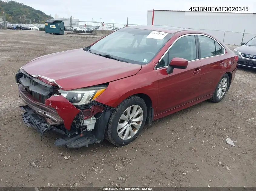 2015 SUBARU LEGACY VIN 4S3BNBE68F3020345 — фото 2
