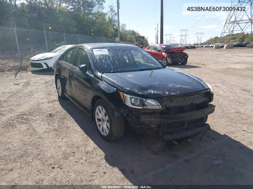 SUBARU LEGACY 2015, VIN 4S3BNAE60F3009432
