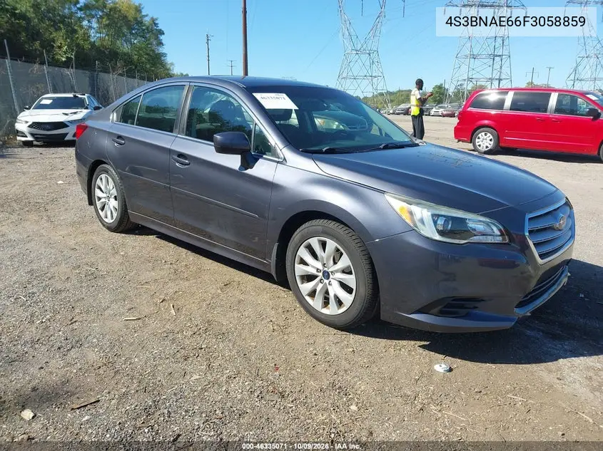 SUBARU LEGACY 2015, VIN 4S3BNAE66F3058859