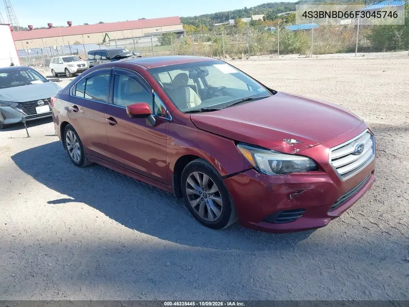 SUBARU LEGACY 2015, VIN 4S3BNBD66F3045746