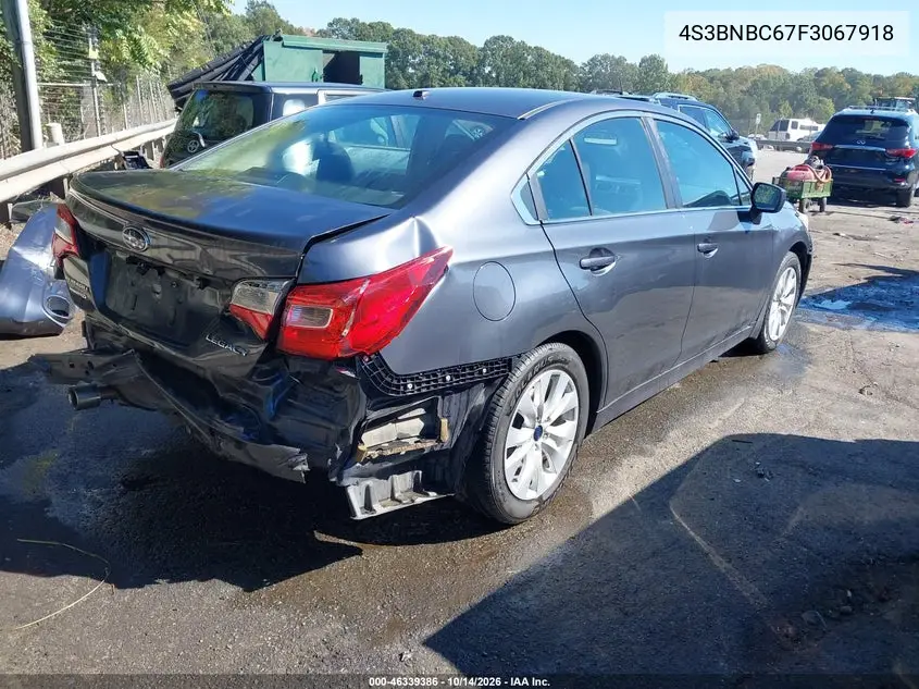 2015 SUBARU LEGACY VIN 4S3BNBC67F3067918 — фото 4