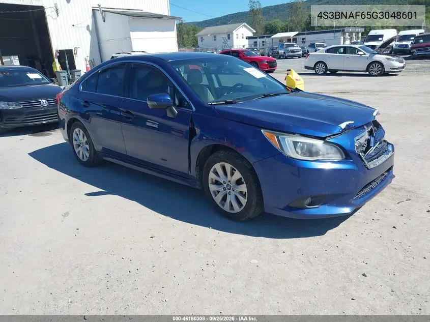 SUBARU LEGACY 2016, VIN 4S3BNAF65G3048601