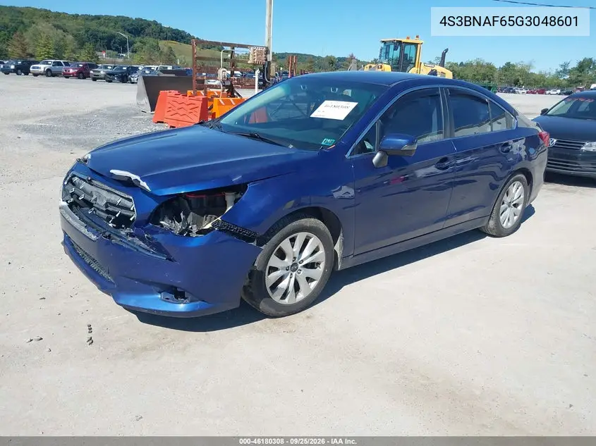 2016 SUBARU LEGACY VIN 4S3BNAF65G3048601 — фото 2