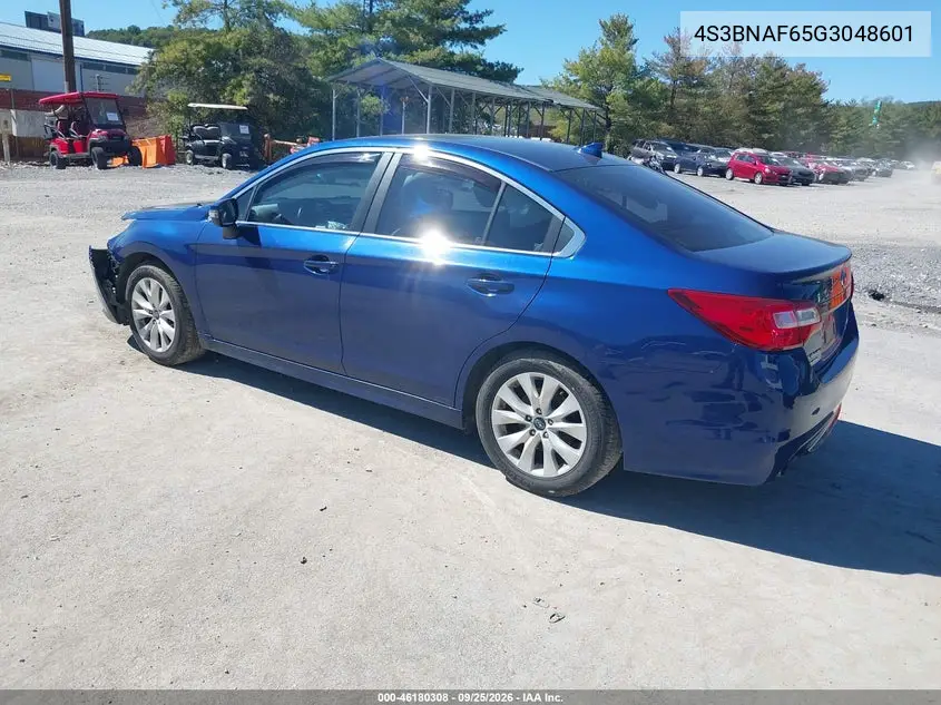 2016 SUBARU LEGACY VIN 4S3BNAF65G3048601 — фото 3