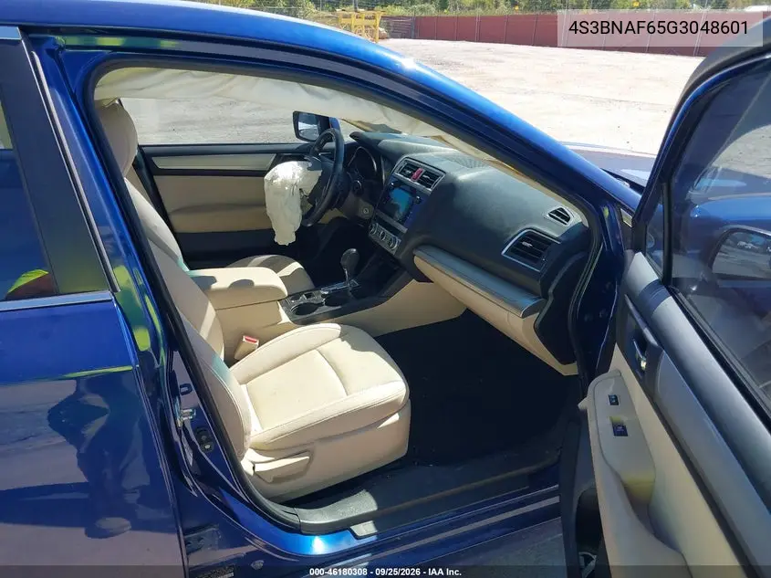2016 SUBARU LEGACY VIN 4S3BNAF65G3048601 — фото 5