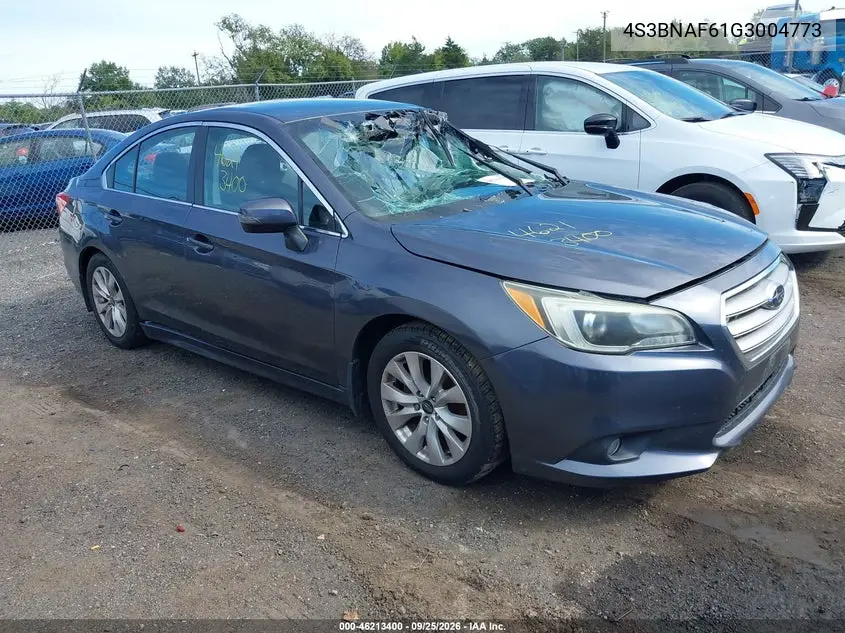 SUBARU LEGACY 2016, VIN 4S3BNAF61G3004773