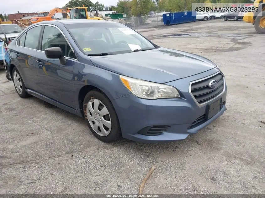 SUBARU LEGACY 2016, VIN 4S3BNAA6XG3023295