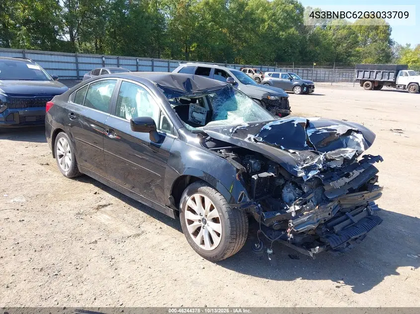 SUBARU LEGACY 2016, VIN 4S3BNBC62G3033709