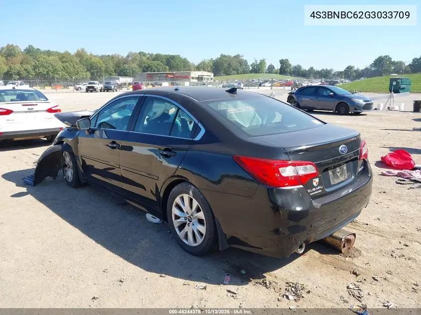2016 SUBARU LEGACY VIN 4S3BNBC62G3033709 — фото 3