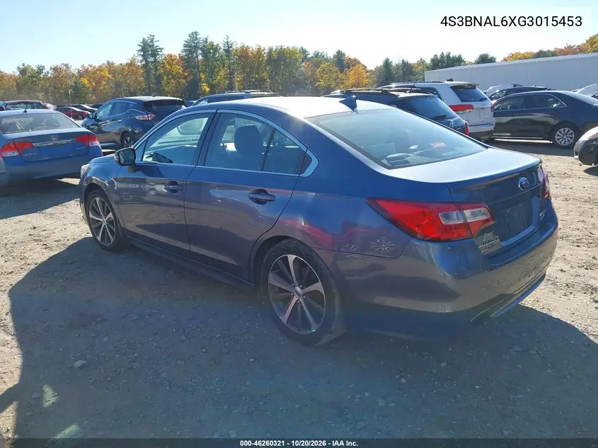 2016 SUBARU LEGACY VIN 4S3BNAL6XG3015453 — фото 3