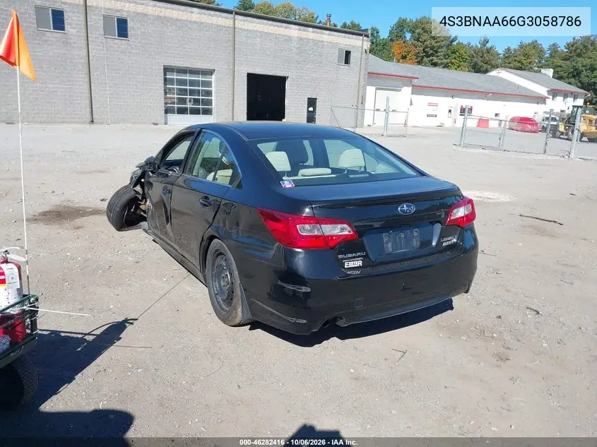2016 SUBARU LEGACY VIN 4S3BNAA66G3058786 — фото 3