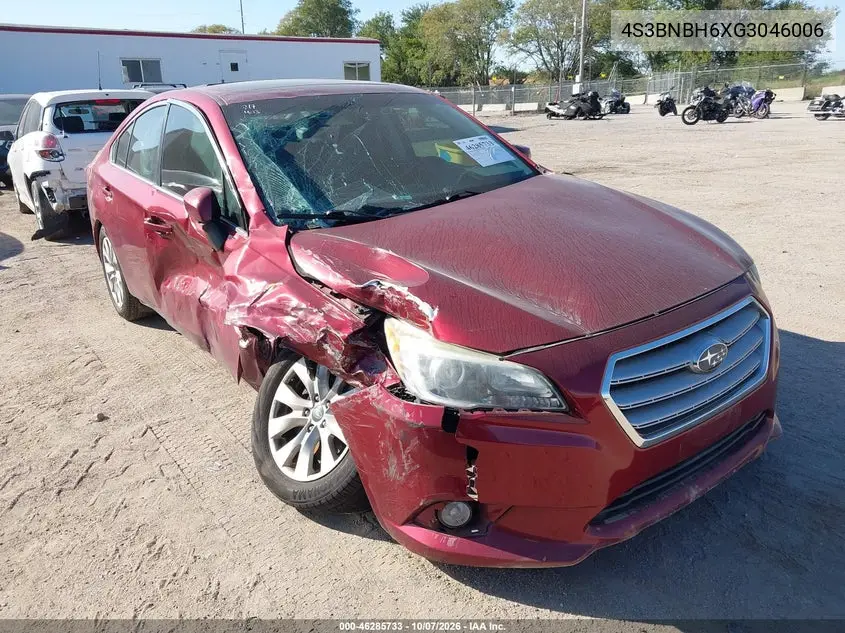 SUBARU LEGACY 2016, VIN 4S3BNBH6XG3046006