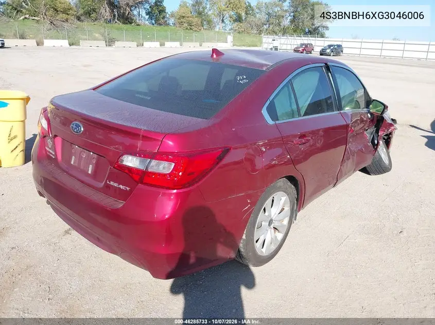 2016 SUBARU LEGACY VIN 4S3BNBH6XG3046006 — фото 4