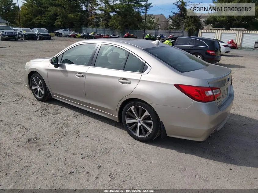 2016 SUBARU LEGACY VIN 4S3BNAN61G3005682 — фото 3