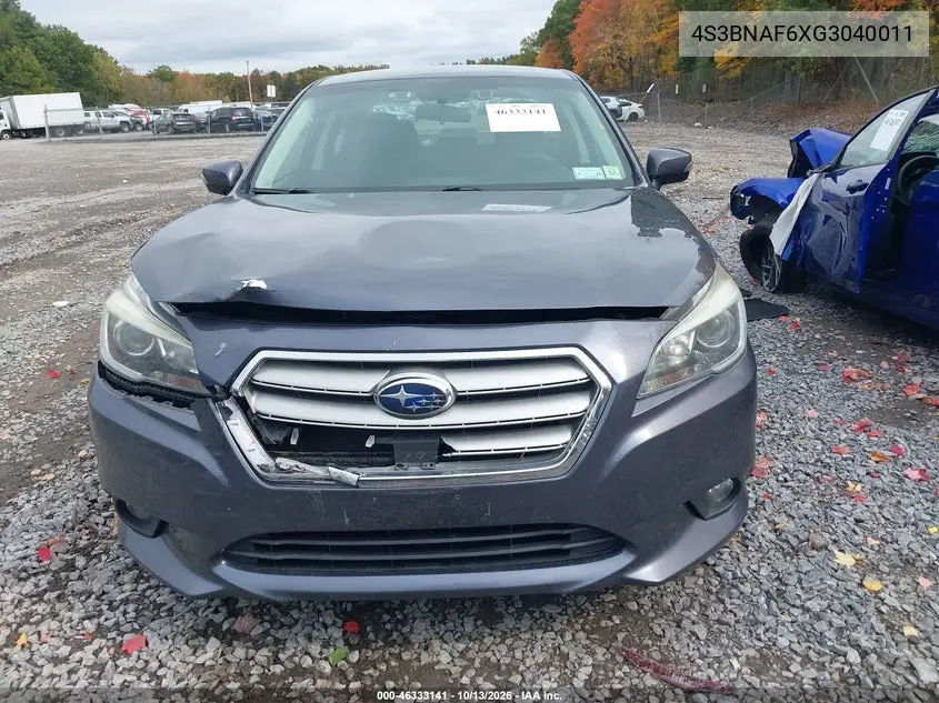 2016 SUBARU LEGACY VIN 4S3BNAF6XG3040011 — фото 12