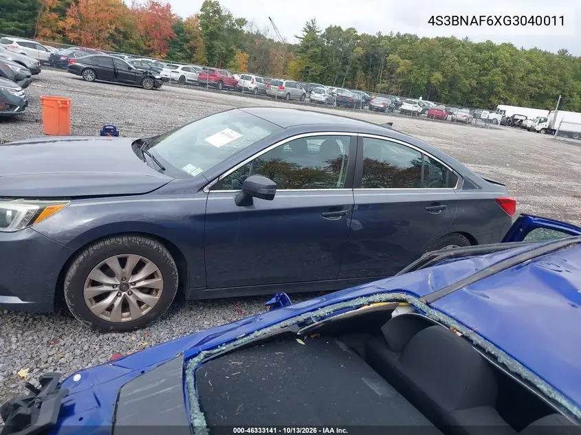 2016 SUBARU LEGACY VIN 4S3BNAF6XG3040011 — фото 14