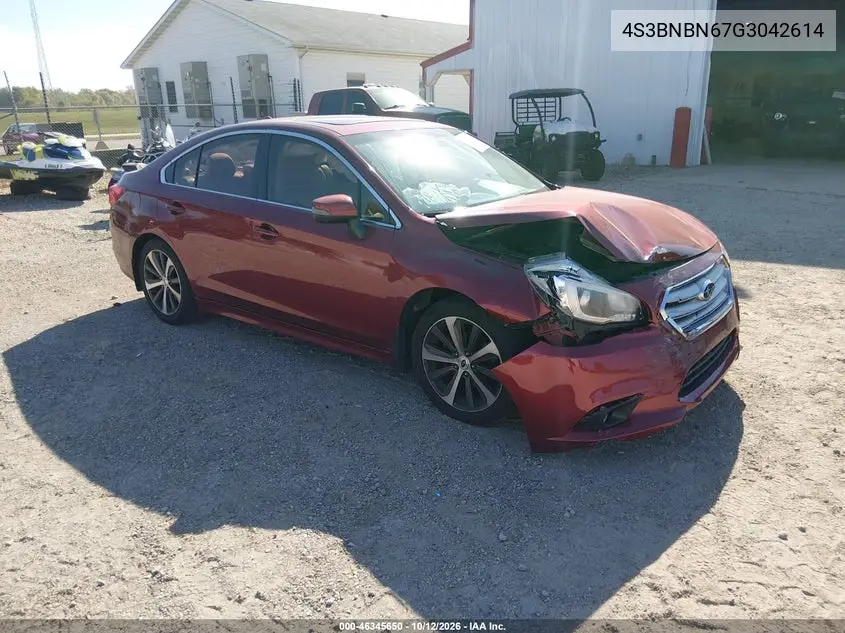 SUBARU LEGACY 2016, VIN 4S3BNBN67G3042614