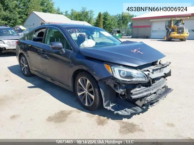 SUBARU LEGACY 2017, VIN 4S3BNFN66H3006924