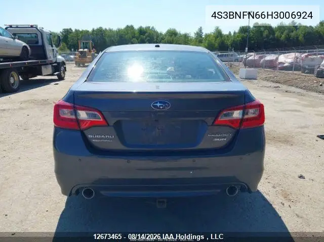 2017 SUBARU LEGACY VIN 4S3BNFN66H3006924 — фото 17
