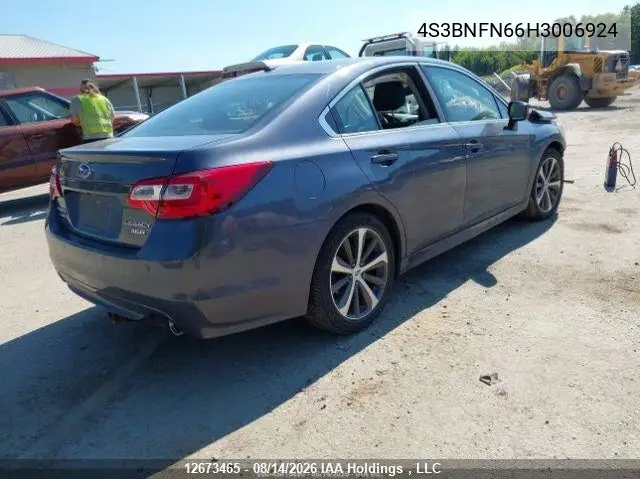2017 SUBARU LEGACY VIN 4S3BNFN66H3006924 — фото 5