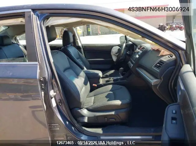 2017 SUBARU LEGACY VIN 4S3BNFN66H3006924 — фото 6