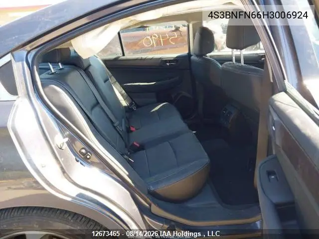 2017 SUBARU LEGACY VIN 4S3BNFN66H3006924 — фото 9