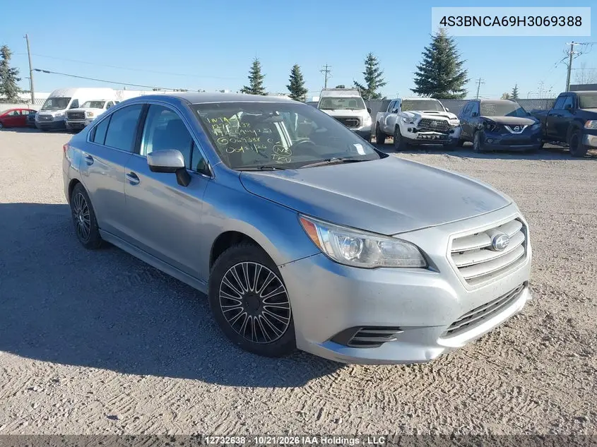 SUBARU LEGACY 2017, VIN 4S3BNCA69H3069388