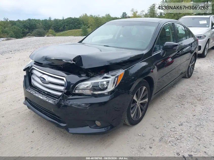 2017 SUBARU LEGACY VIN 4S3BNAK67H3069263 — фото 2