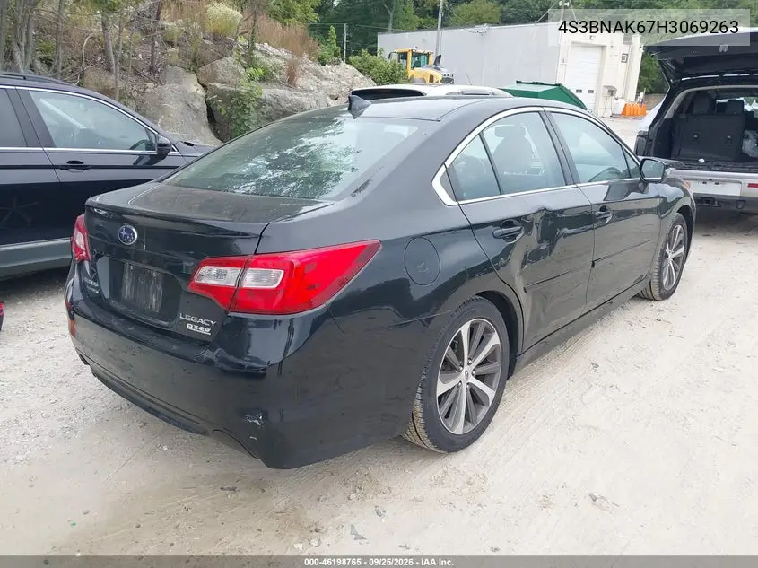 2017 SUBARU LEGACY VIN 4S3BNAK67H3069263 — фото 4