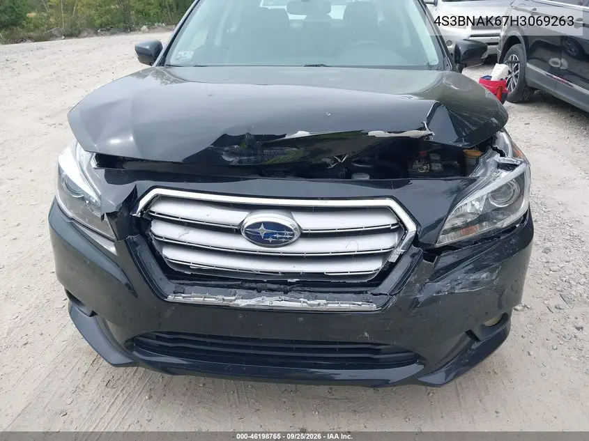2017 SUBARU LEGACY VIN 4S3BNAK67H3069263 — фото 6