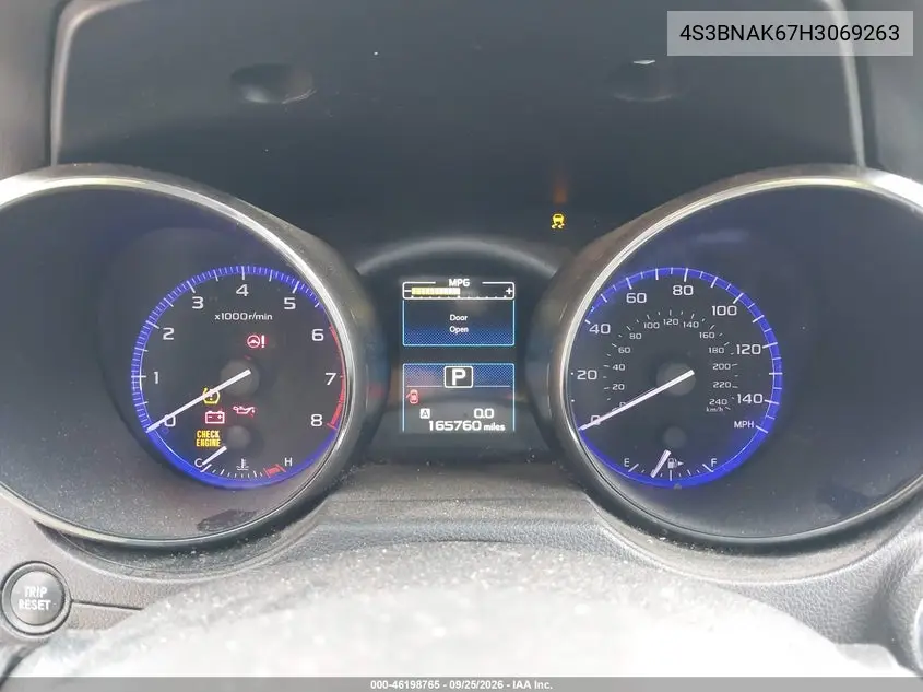 2017 SUBARU LEGACY VIN 4S3BNAK67H3069263 — фото 7