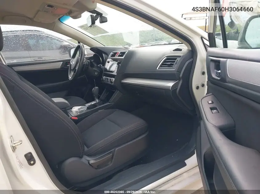 2017 SUBARU LEGACY VIN 4S3BNAF60H3064660 — фото 5