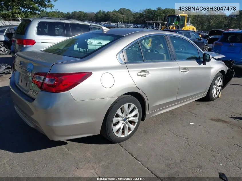 2017 SUBARU LEGACY VIN 4S3BNAC68H3047478 — фото 4