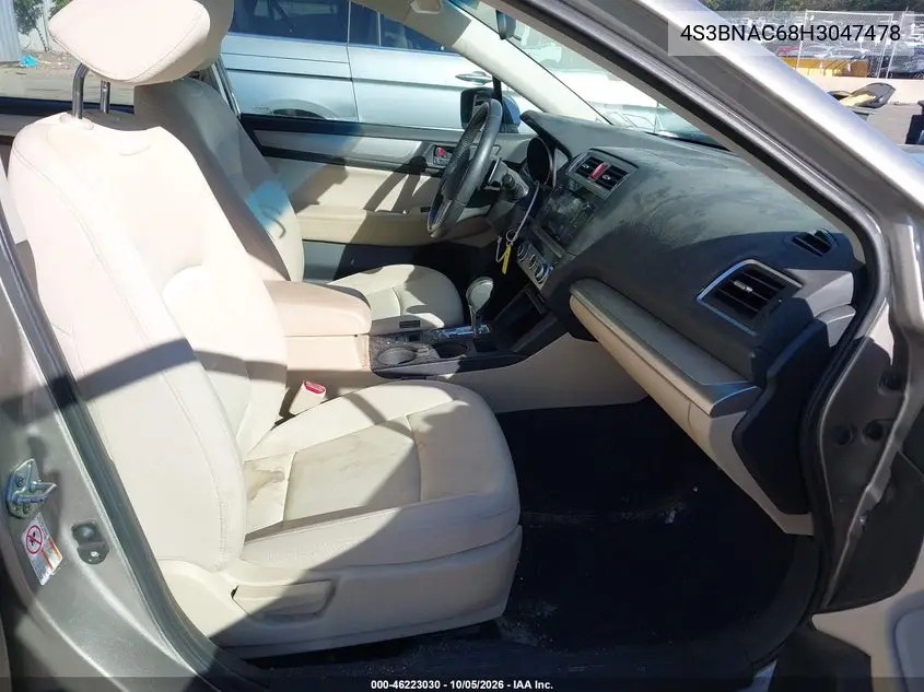 2017 SUBARU LEGACY VIN 4S3BNAC68H3047478 — фото 5