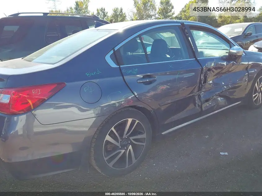 2017 SUBARU LEGACY VIN 4S3BNAS66H3028994 — фото 4