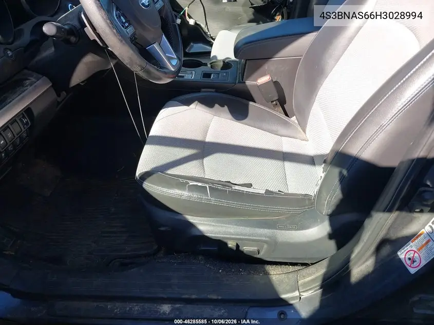 2017 SUBARU LEGACY VIN 4S3BNAS66H3028994 — фото 5