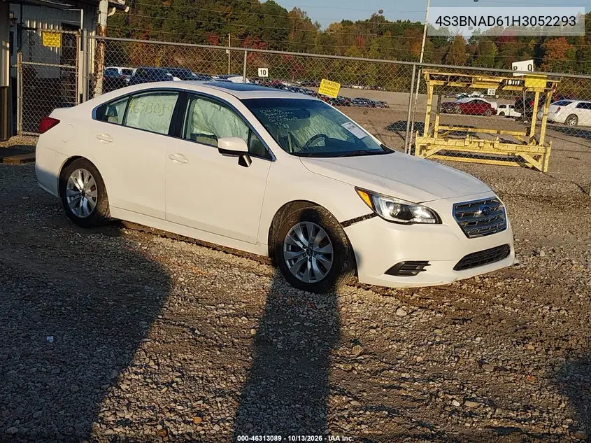 SUBARU LEGACY 2017, VIN 4S3BNAD61H3052293