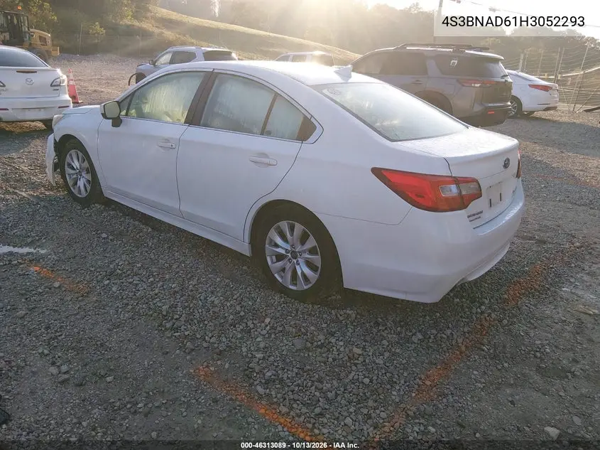 2017 SUBARU LEGACY VIN 4S3BNAD61H3052293 — фото 3