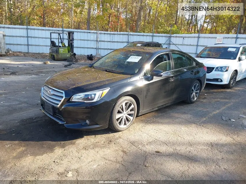 2017 SUBARU LEGACY VIN 4S3BNEN64H3014322 — фото 2