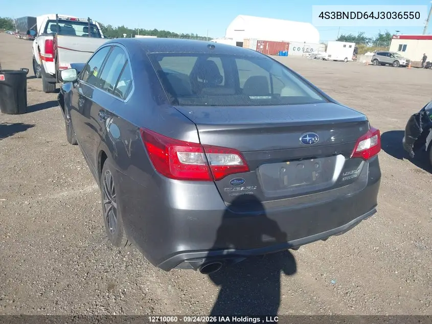 2018 SUBARU LEGACY VIN 4S3BNDD64J3036550 — фото 3