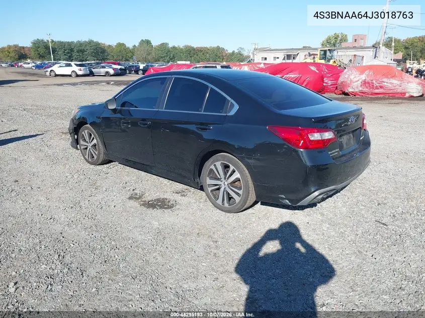 2018 SUBARU LEGACY VIN 4S3BNAA64J3018763 — фото 3