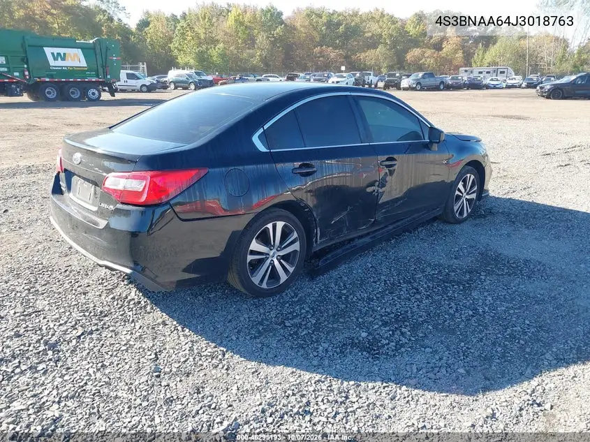 2018 SUBARU LEGACY VIN 4S3BNAA64J3018763 — фото 4