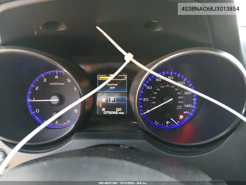 SUBARU LEGACY 2018, VIN 4S3BNAC68J3013854