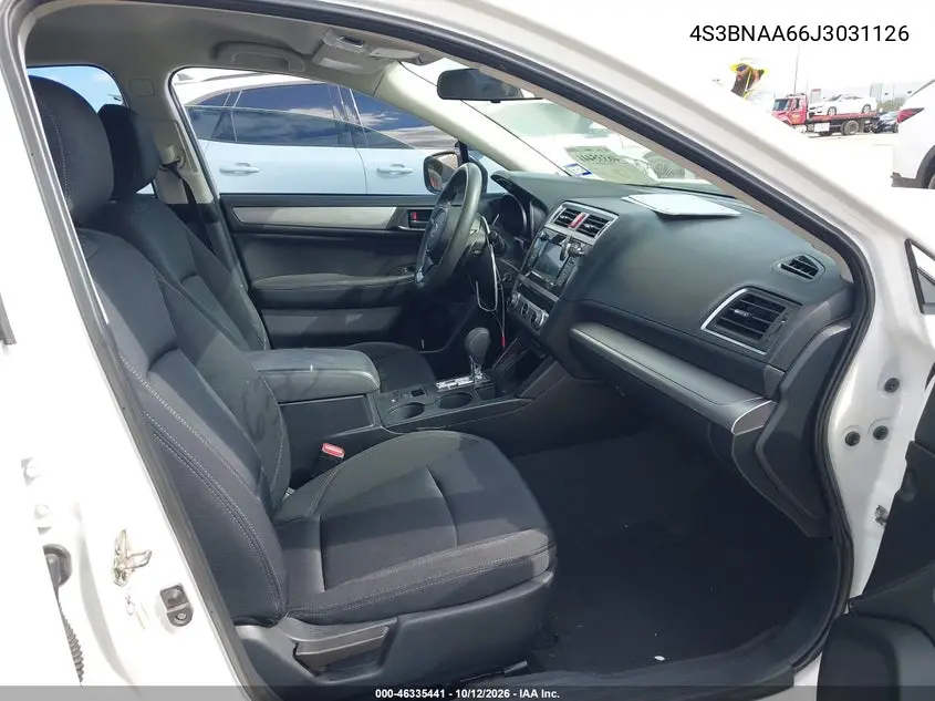 2018 SUBARU LEGACY VIN 4S3BNAA66J3031126 — фото 5