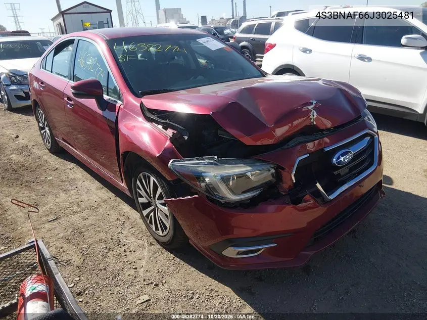 SUBARU LEGACY 2018, VIN 4S3BNAF66J3025481